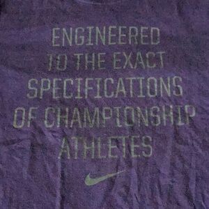 Nike purple tee with graphic